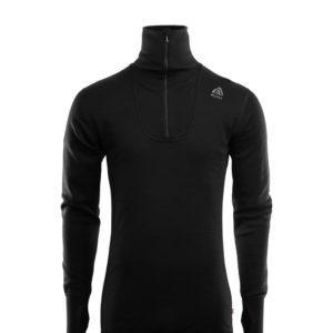 WEB Image Aclima DoubleWool Polo w zip M Jet Black 105180519340244 plid 101599