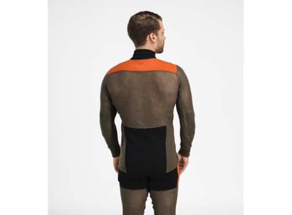 WoolNet Hybrid mockneck M s Jet Black Ta 2
