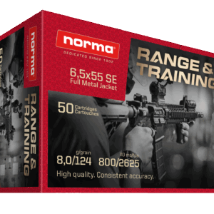 6.5x55 Norma Range & Training 8g 124grs